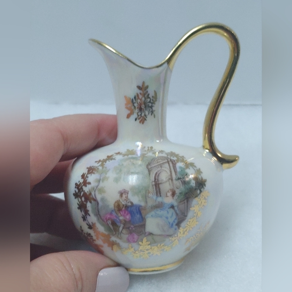 2/$30 Vintage Limoges Porcelain Small Pitcher, Collectible Home Decoration, Gift - Picture 6 of 8